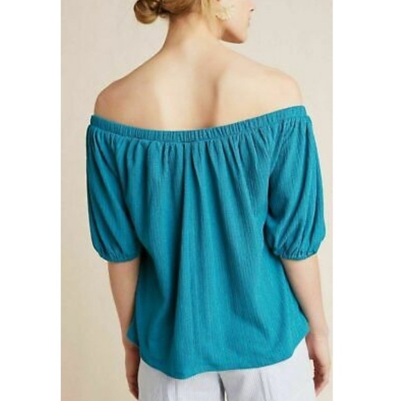 NWT Anthropologie Elodie Off The Shoulder Blouse Size Small - Picture 2 of 12